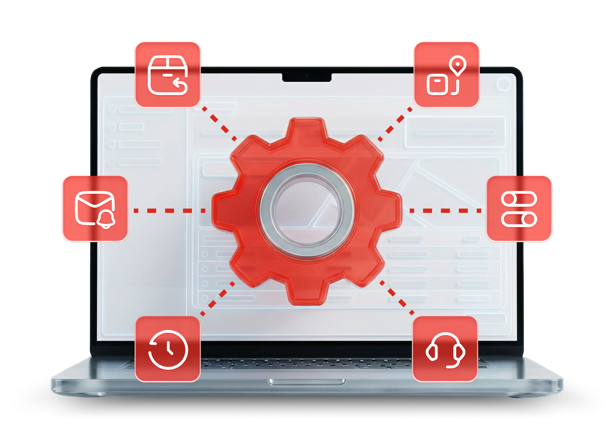 Freight delivery illustration