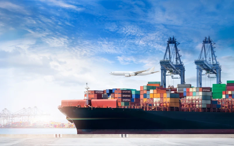 Freight delivery illustration