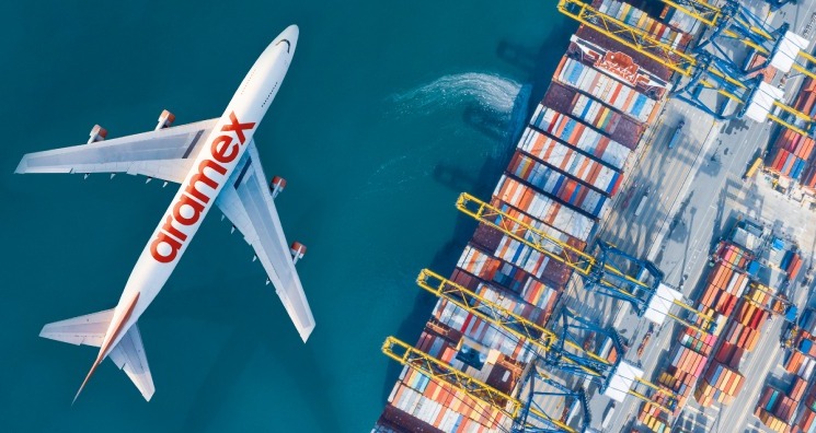 Freight delivery illustration