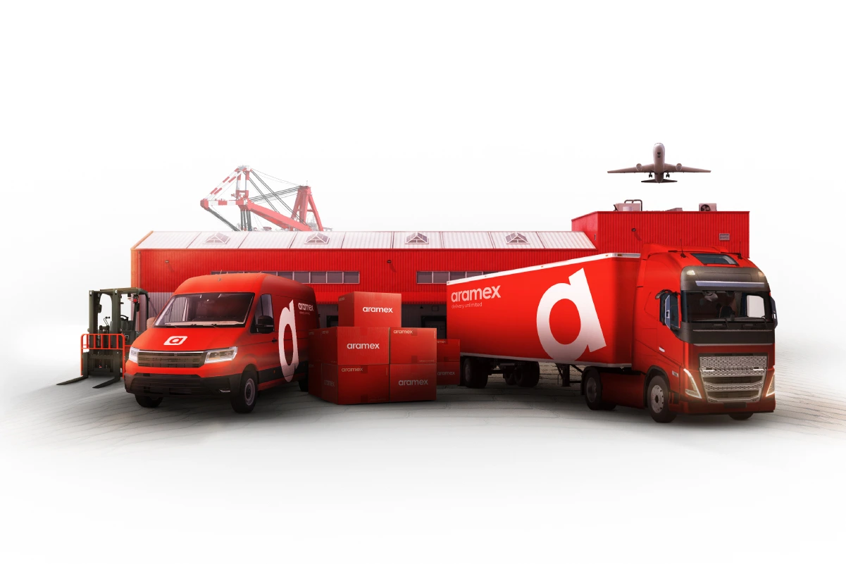 Freight delivery illustration