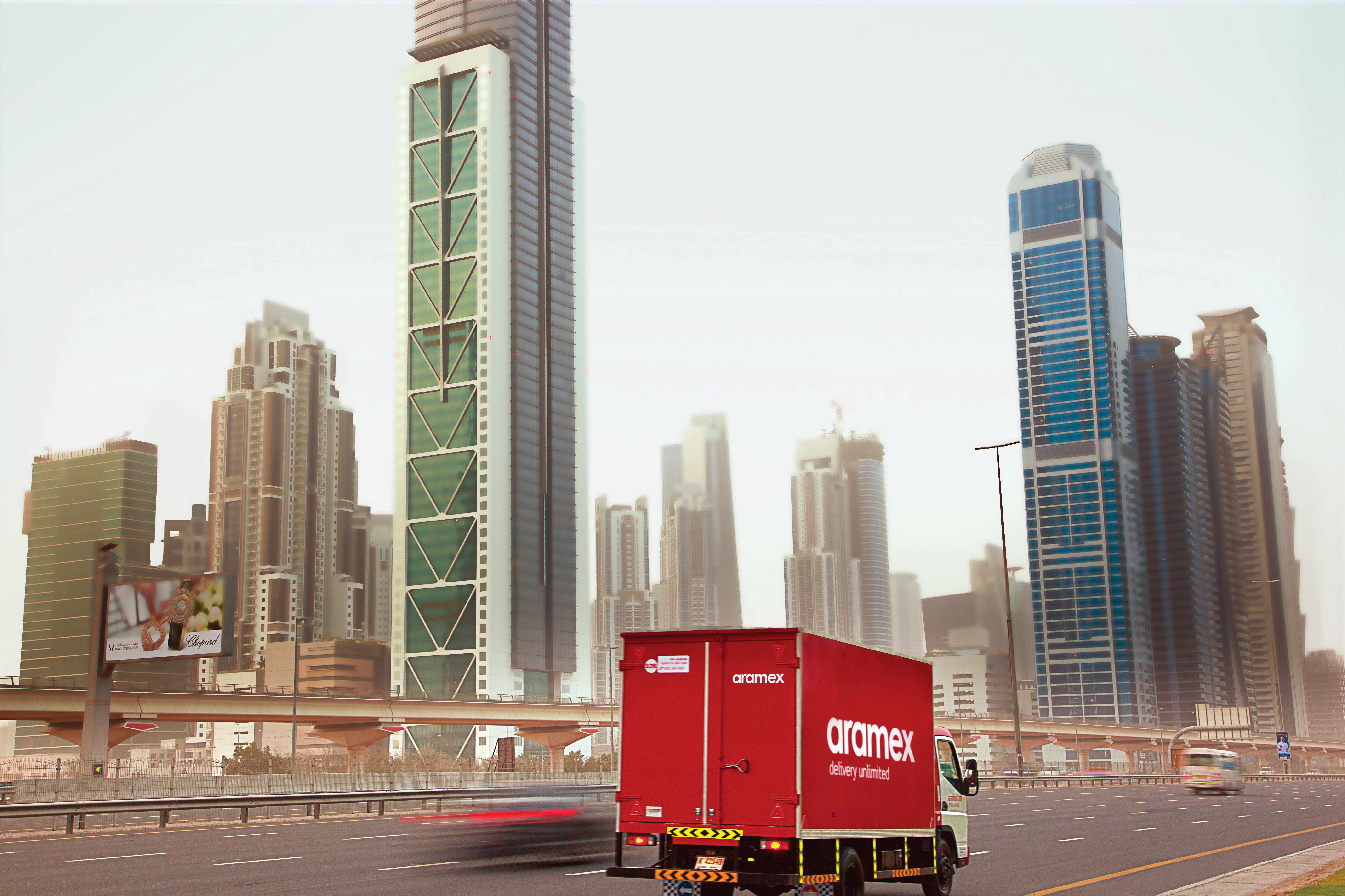 Freight delivery illustration